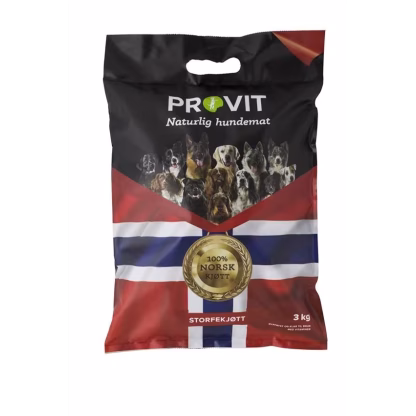 PROVIT Frossent Oksekjøtt m/vitamin 3 kg