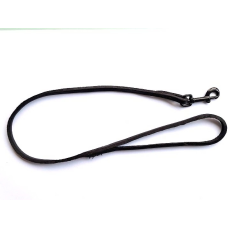 Utstillingsline 6mm svart lær