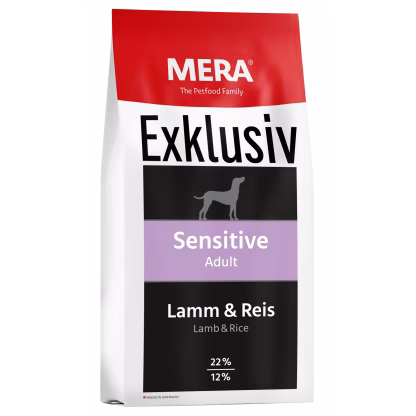 Mera Exklusiv Sensitive Adult Lam & Ris 15Kg