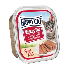 Happy Cat Minkas Duo Menu Fugl & Okse 100g