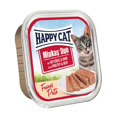 Happy Cat Minkas Duo Menu Fugl & Okse 100g
