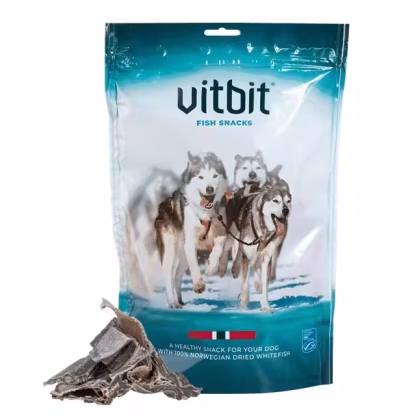 Vitbit hundetørrfisk  300g i Biter