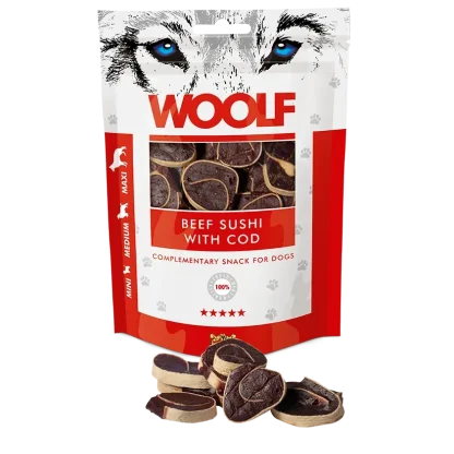 Woolf beef sushi with cod 100g