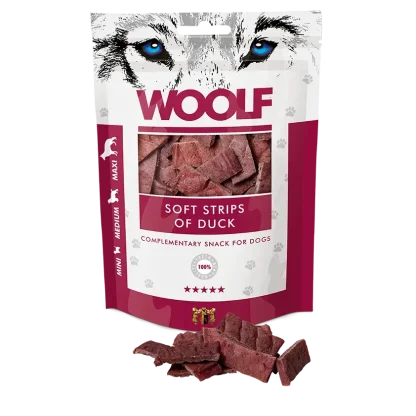 Woolf soft strips of duck 100g