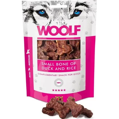 Woolf small bone of duck and rice 100g