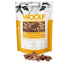 Woolf soft chicken with cod sandwich 100g