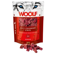Woolf soft cranberry strips 100g