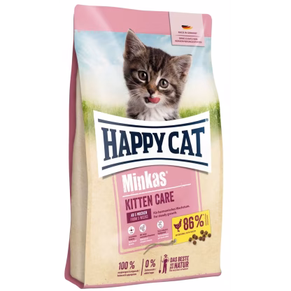 Happy Cat Minkas Kitten m/fugl. fra 5 Uker