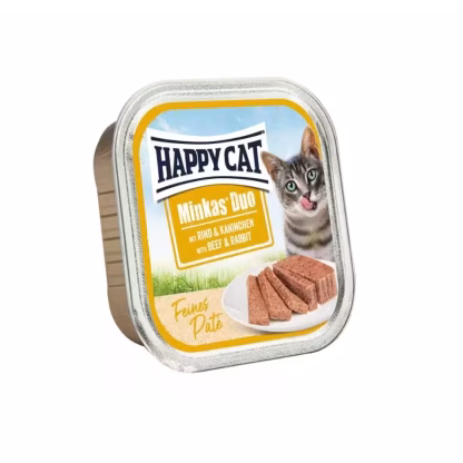 Happy Cat Minkas Duo Menu Okse & Kanin 100g