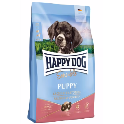 Happy Dog Sensible Puppy Kylling, Laks & Potet 10Kg