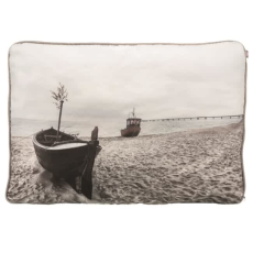 Hundepute Beach Semsket Taupe M/Motiv 80x60cm