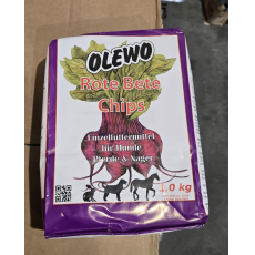 Olewo Tørkede Rødbete Chips 1Kg